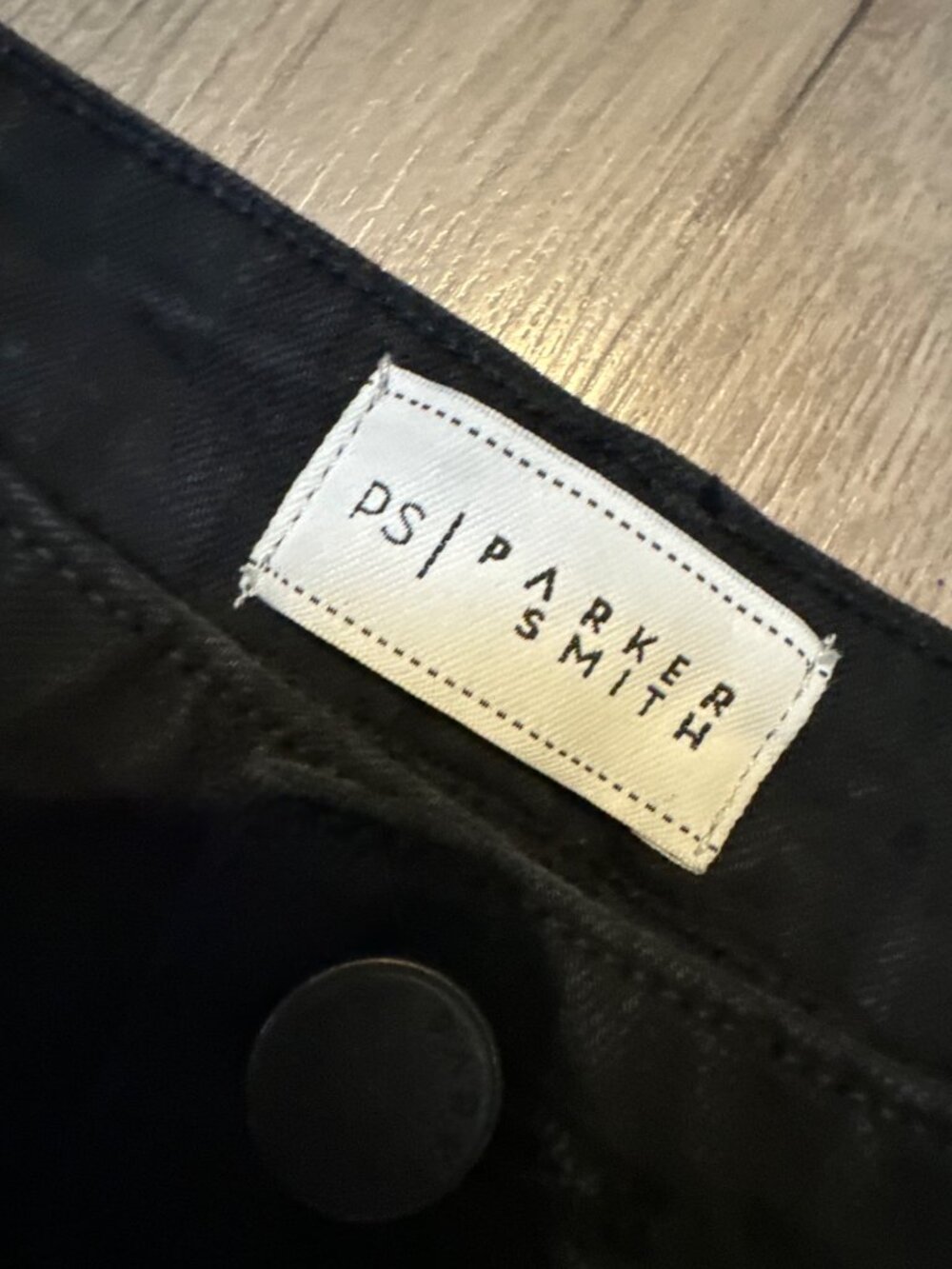 Parker Smith Black High-Waisted Frayed Step Hem Jeans Size 26 - Picture 2 of 10